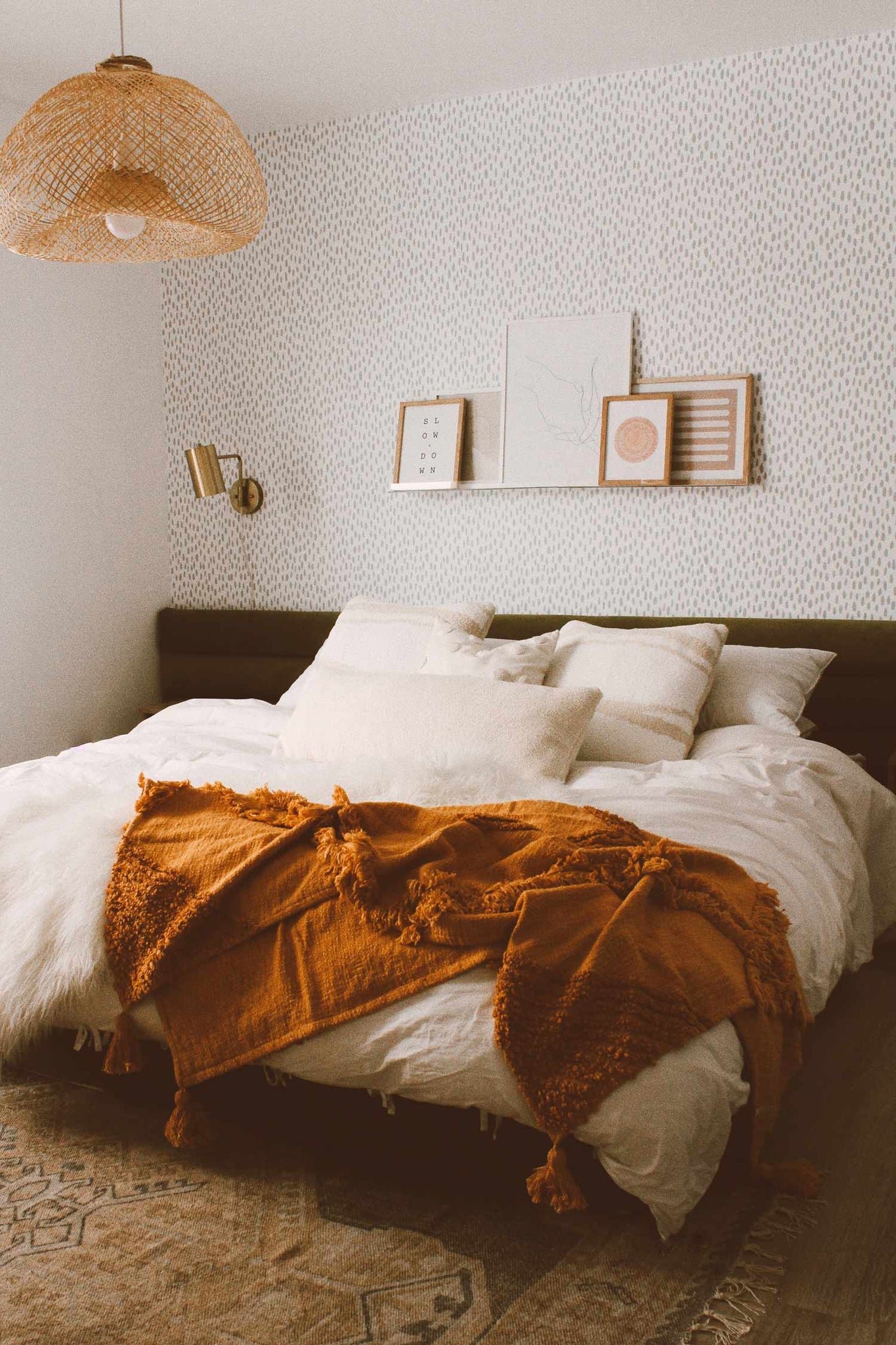 Beautiful accent wall installation
